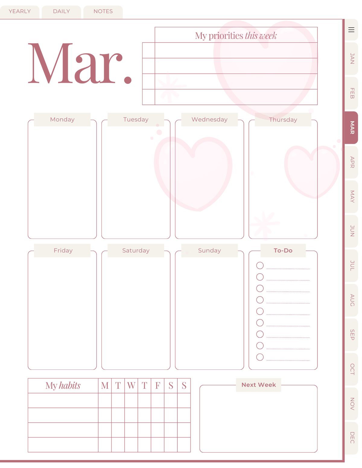 The Soft Life Method Undated Digital Planner