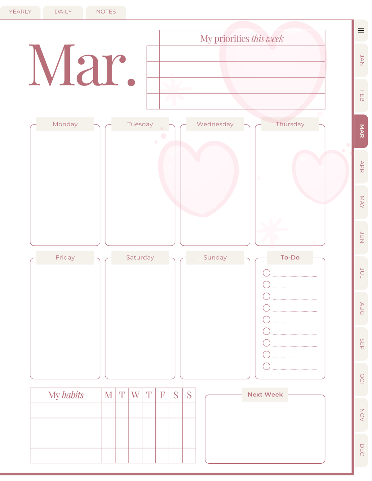 The Soft Life Method Undated Digital Planner