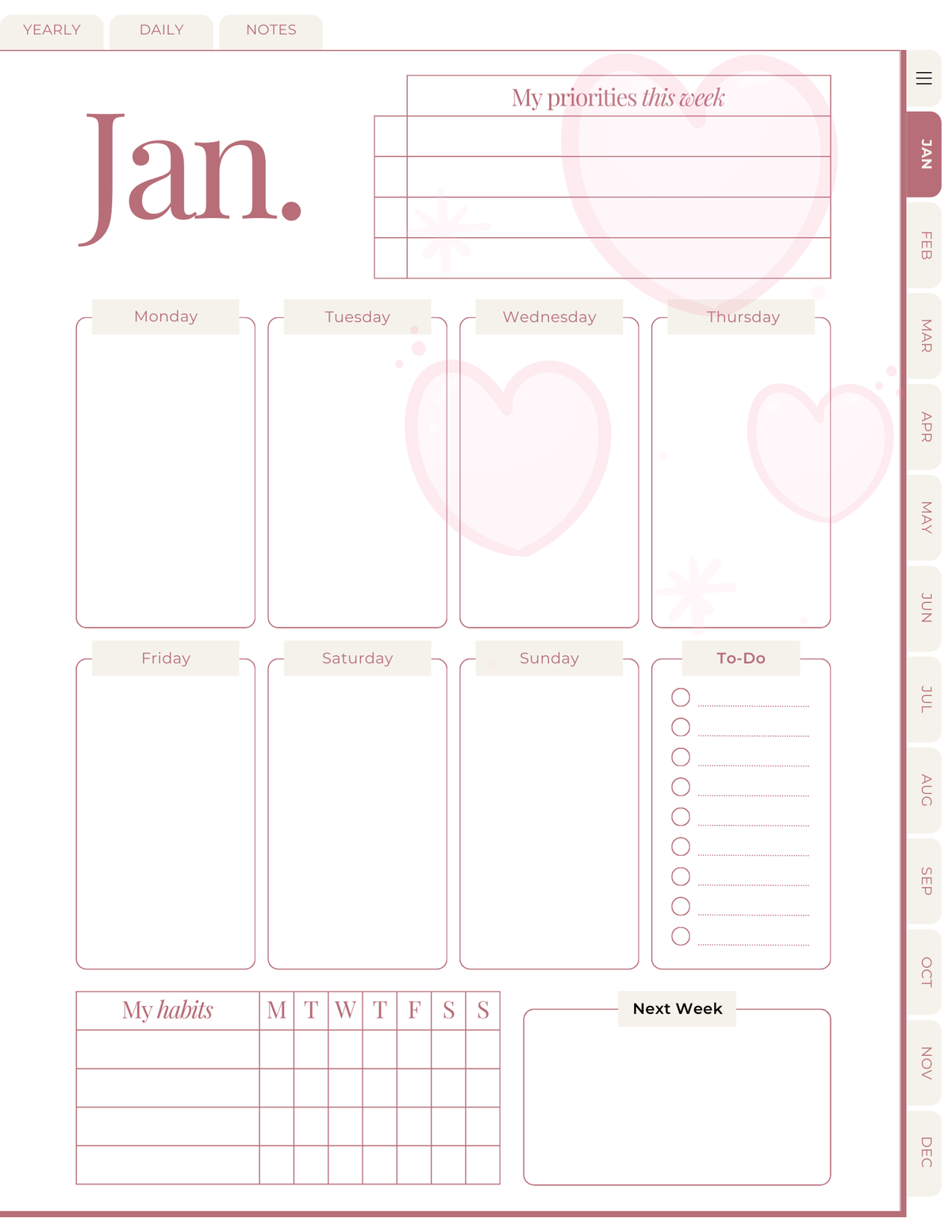 The Soft Life Method Undated Digital Planner