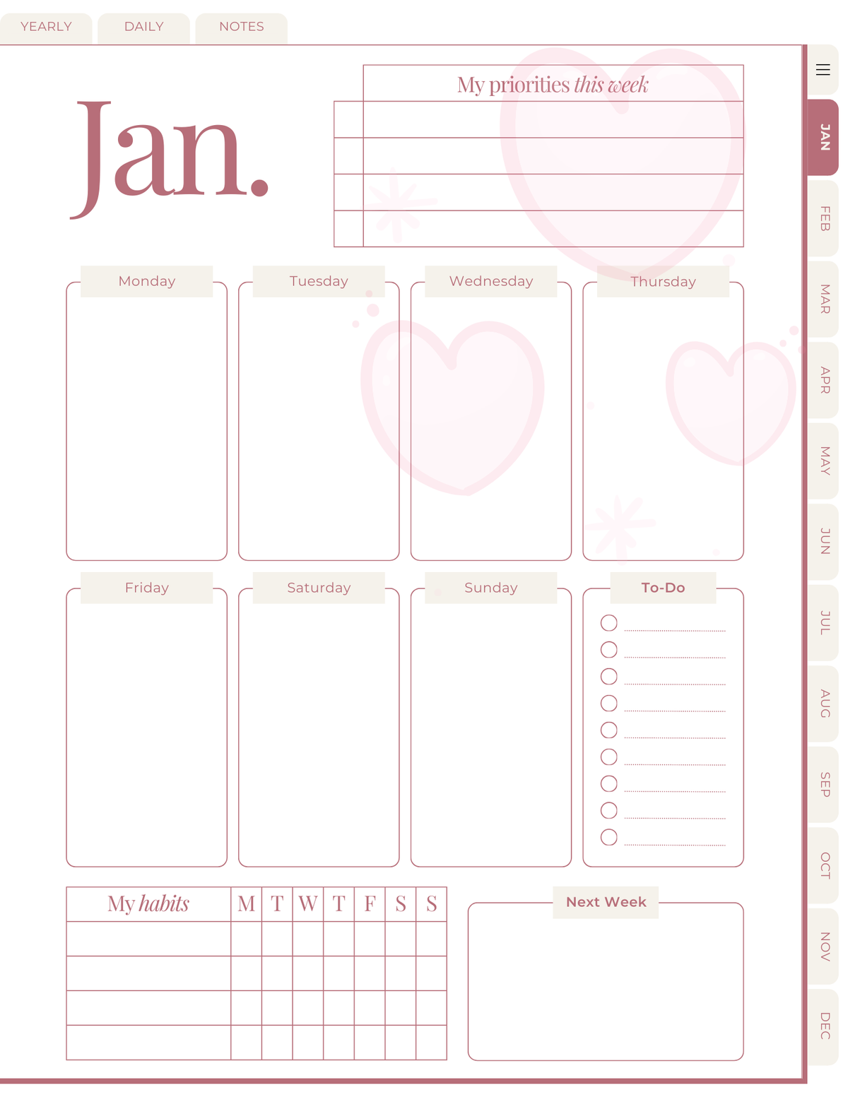The Soft Life Method Undated Digital Planner