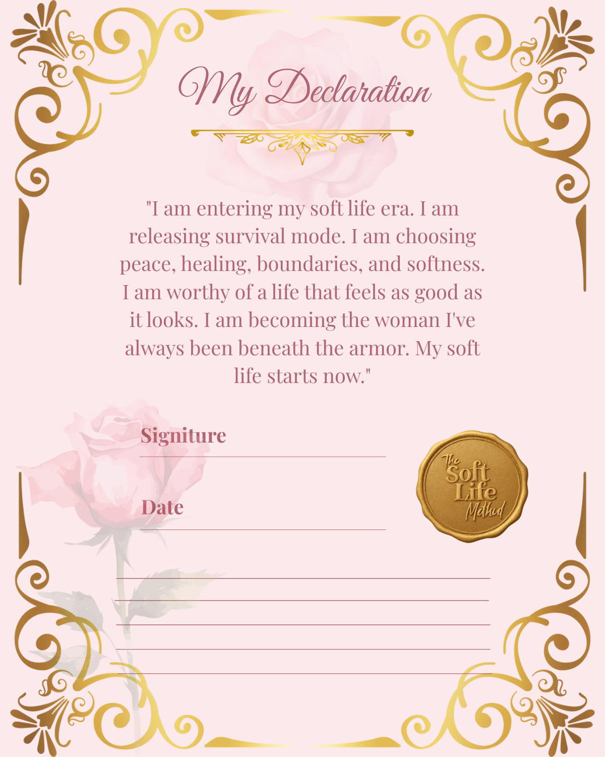 The Soft Life Method Workbook